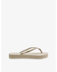 Havaianas - Slim Flatform Rubber Flip-Flops - Lyst