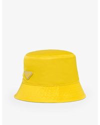 Prada - Logo-plaque Recycled-nylon Bucket Hat Xx - Lyst