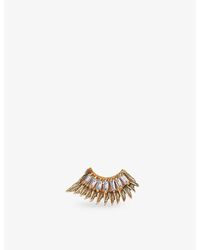 Kismet by Milka - Winged 0.16Ct Baguette-Diamond Stud Earring - Lyst