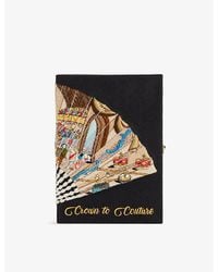 Olympia Le-Tan - Crown To Couture Cotton, Wool And Silk-blend Clutch Bag - Lyst
