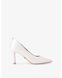 Carvela Kurt Geiger - Corletta Pointed-Toe Satin Heeled Courts - Lyst