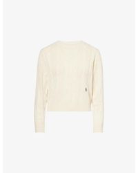 Sporty & Rich - Farm Cable-Knit Cashmere-And-Wool Jumper - Lyst
