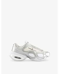 Nike - Air Max Muse Leather And Woven Low-Top Trainers - Lyst