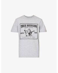True Religion - Mineral Branded-print Cotton-jersey T-shirt X - Lyst