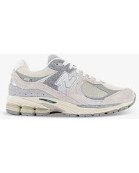 New Balance - 2002 Branded Suede And Mesh Low-top Trainers - Lyst