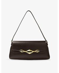Jimmy Choo - Diamond Shoulder East-West Leather Shoulder Bag - Lyst