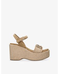 Pedro Garcia - Delina Jute Wedge Heeled Sandals - Lyst