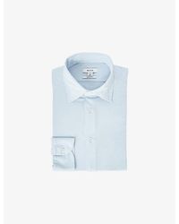 Reiss - Voyager Long-Sleeved Stretch-Woven Shirt - Lyst