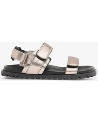 Whistles - Ria Double-strap Leather Sandals - Lyst