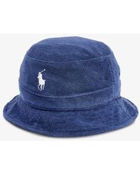 Polo Ralph Lauren - Newport Vy Boys' Polo Pony-embroidered Cotton-blend Terry Towelling Bucket Hat - Lyst