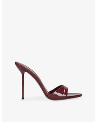 Paris Texas - Lidia 105 Heeled Patent-Leather Mules - Lyst