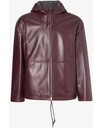 Bottega Veneta - Drawstring-hood Dropped-shoulder Relaxed-fit Leather Jacket - Lyst