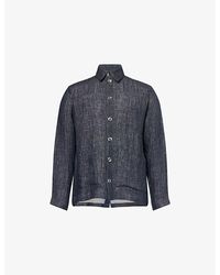 MISSING CLOTHIER - Angled-Pocket Lightweight Linen Jacket - Lyst