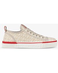 Christian Louboutin - Pedro Junior Cotton-blend Low-top Trainers - Lyst