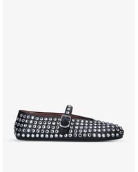 Alaïa - Strass Ballet Flats - Lyst
