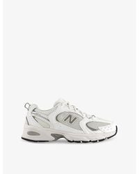 New Balance - Mr530 Leather And Mesh Low-Top Trainers - Lyst