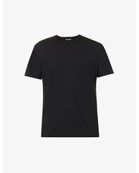 Tom Ford - Brand-embroidered Crewneck Cotton-blend T-shirt - Lyst