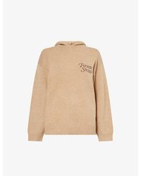 4th & Reckless - Jackson Logo-Embroidered Knitted Hoody - Lyst