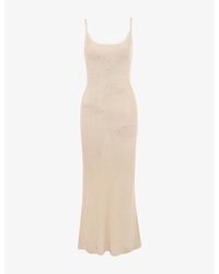 House Of Cb - Dara Rose Embroidered Knit Maxi Dress Xs (A-C Cup) - Lyst