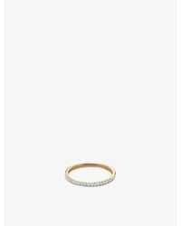 Monica Vinader - Single-Band 14Ct- And 0.2975Ct Diamond Ring - Lyst