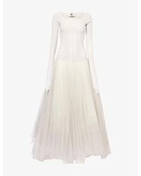 Marc Le Bihan - Textured Silk-Blend Maxi Dress - Lyst