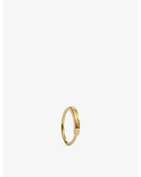 Monica Vinader - Mv Linear 18Ct Vermeil-Plated Sterling Stacking Ring - Lyst