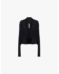 Rick Owens - Wrap-Front Relaxed-Fit Wool Cardigan - Lyst