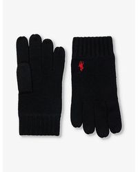 Polo Ralph Lauren - Brand-print Wool Gloves - Lyst