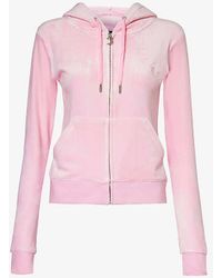 Juicy Couture - Robertson Logo-embroidered Velour Hoody - Lyst