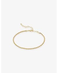 Monica Vinader - Rope 18Ct- Vermeil Plated Sterling- Chain Bracelet - Lyst