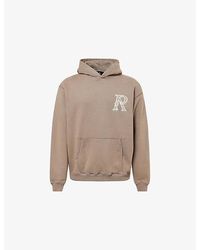 Represent - Western Embroidered-Logo Cotton Hoodie - Lyst
