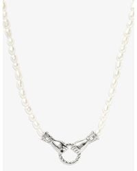 Missoma - Harris Reed X In Good Hands Sterling -plated Brass And White Pearl Necklace - Lyst