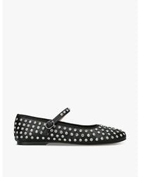 Steve Madden - Vinetta-R Rhinestone-Embellished Faux-Leather Pumps - Lyst