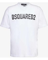DSquared² - Logo-print Relaxed-fit Cotton-jersey T-shirt X - Lyst