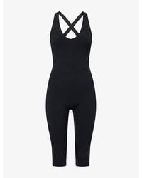 BO+TEE - Soft Active Capri Stretch-Woven Jumpsuit - Lyst