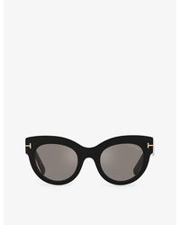 Tom Ford - Tr001699 Lucilla Cat-eye Cr39 Sunglasses - Lyst