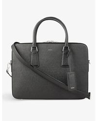 Sandro - Logo-print Leather Briefcase Bag - Lyst