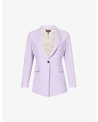 Theory - Notched-lapel Single-breasted Wool-blend Blazer - Lyst