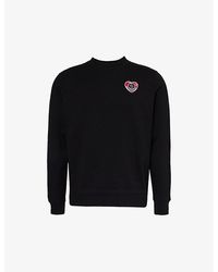 Moncler - Heart Logo-appliqué Regular-fit Cotton-jersey Sweatshirt Xx - Lyst