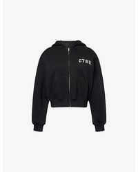 The Couture Club - Ctre Logo-Embroidered Cotton Hoody - Lyst
