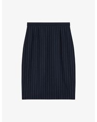 LK Bennett - Bella Pinstriped Petite Wool-Blend Pencil Skirt - Lyst