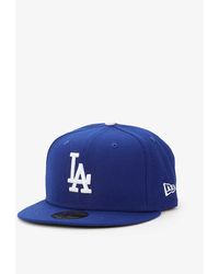 KTZ - 59fifty La Dodgers Brand-embroidered Woven Baseball Cap - Lyst