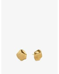 Monica Vinader - Fragments Small 18Ct-Plated Vermeil Sterling- Stud Earrings - Lyst