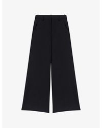Maje - Pimano High-rise Flared-leg Stretch-woven Trousers - Lyst