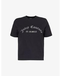 Juicy Couture - Noah Rhinestone-logo Cotton-jersey T-shirt - Lyst