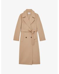 Reiss - Rene Double-Breasted Wool-Blend Coat - Lyst