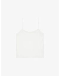 The Kooples - Round-Neck Satin Camisole Top - Lyst