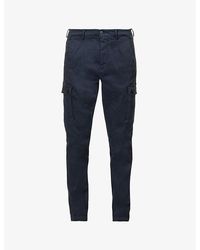Replay - Jaan Hypercargo Tapered-leg Stretch-cotton Blend Trousers - Lyst