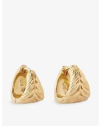 Astley Clarke - Terra Tapered Scoop 18Ct- Plated Sterling- Huggie Earrings - Lyst