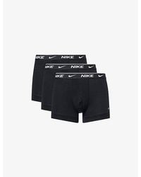 Nike - Dri Fit Essential Pack Of Three Stretch-Cotton Boxer Briefs - Lyst